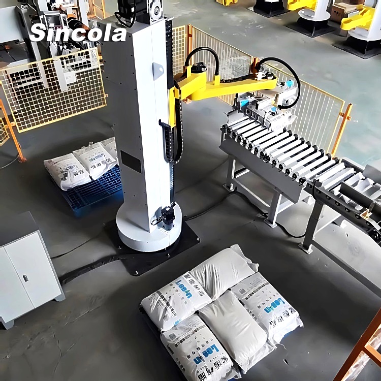 Dry mortar putty powder bag column Palletizer