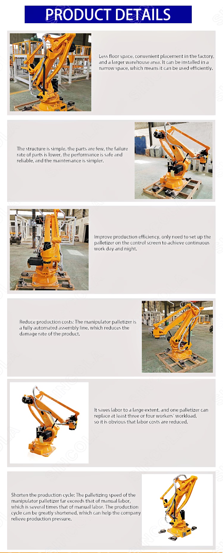 Robot palletizer - Palletizing robot - 2