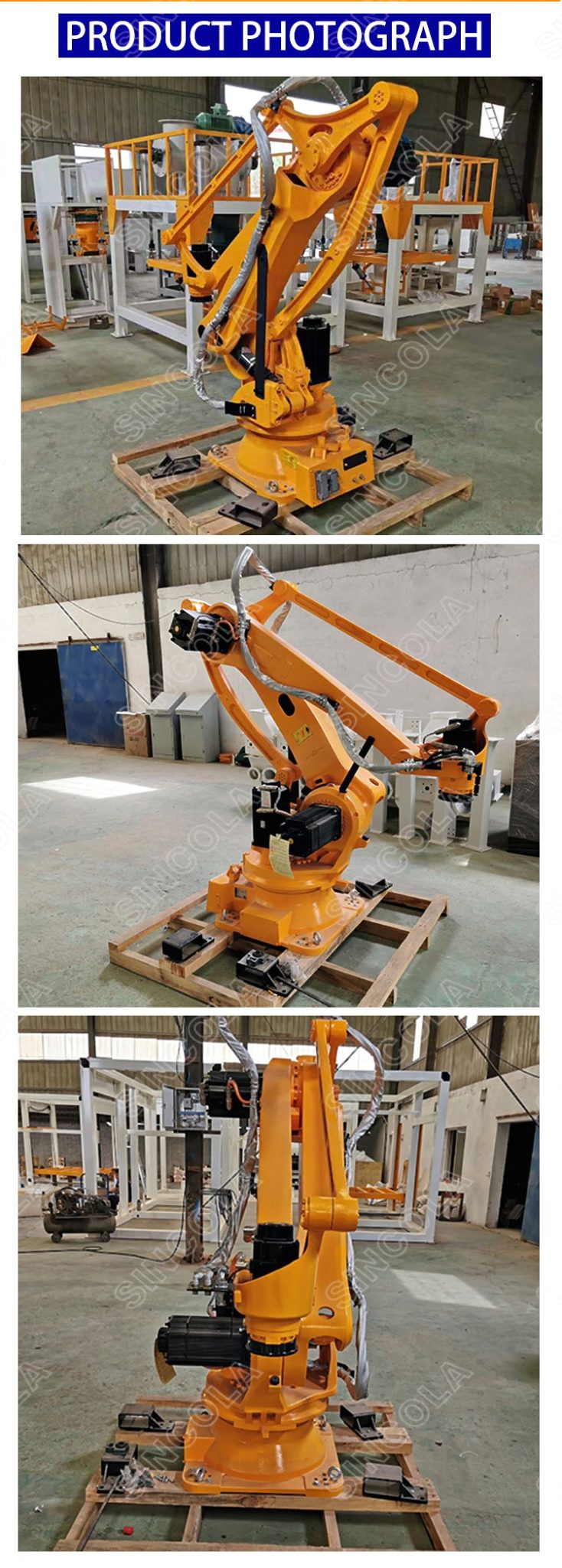 Warehouse fully automatic mortar bag palletizer workshop - Bags ...