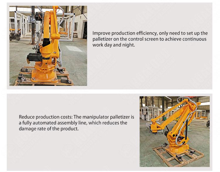 Feed grain bag palletizing machine - Palletizing robot - 2
